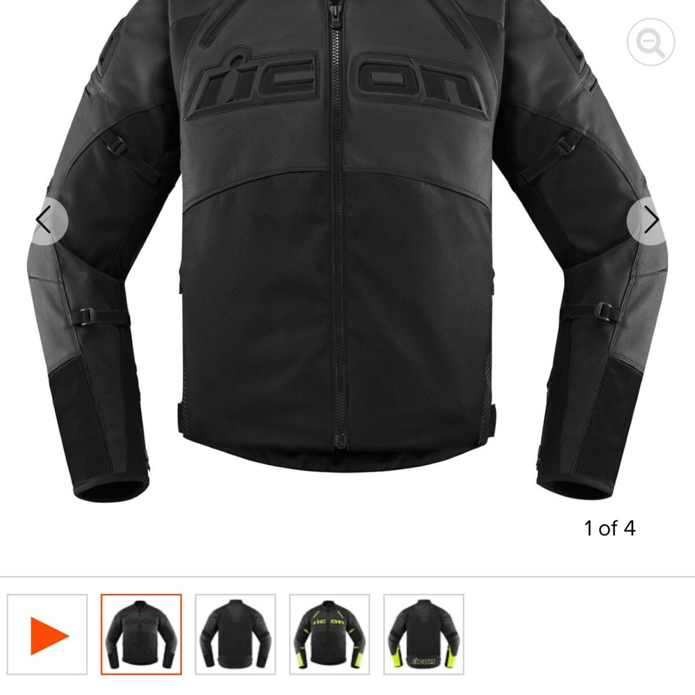 ICON Black Performance Motorcycle Jacket